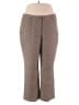 L.L.Bean 100% Cotton Houndstooth Brown Casual Pants Size 18 (petite) - photo 1
