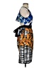 Clover Canyon Graphic Orange Cocktail Dress Size XS - photo 4