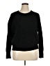 Elodie Solid Black Pullover Sweater Size XL - photo 1