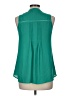 Crescent 100% Polyester Teal Sleeveless Blouse Size M - photo 2