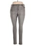 Jennifer Lopez Chevron-herringbone Gray Jeggings Size 16 - photo 1