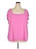 Lane Bryant Pink Short Sleeve Top Size 26 - 28 Plus - photo 1