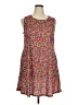 SimpleFun Print Red Casual Dress Size XL - photo 1