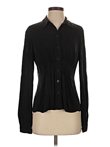 Elie Tahari Long Sleeve Silk Top (view 1)