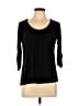 NY&C 100% Rayon Black 3/4 Sleeve Top Size L - photo 1