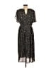 Hayden 100% Polyester Stars Black Gray Cocktail Dress Size L - photo 2