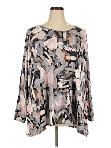 LOGO by Lori Goldstein Long Sleeve Blouse (view 1)