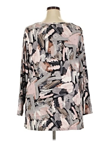 LOGO by Lori Goldstein Long Sleeve Blouse (view 2)
