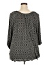MICHAEL Michael Kors 100% Viscose Black 3/4 Sleeve Blouse Size 3X - photo 2