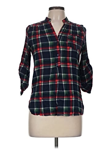 Market and Spruce 3/4 Sleeve Button-Down Shirt (view 1)