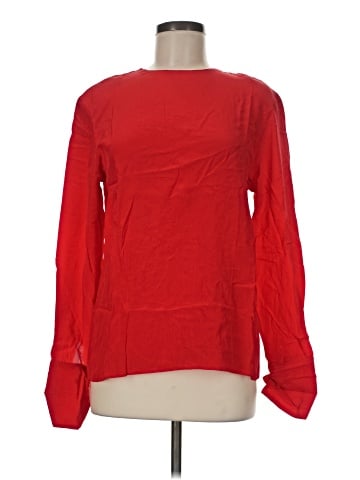 Assorted Brands Long Sleeve Silk Top (view 1)