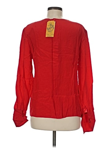 Assorted Brands Long Sleeve Silk Top (view 2)