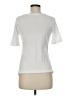 Three Dots 100% Cotton Solid White Short Sleeve T-Shirt Size M - photo 1