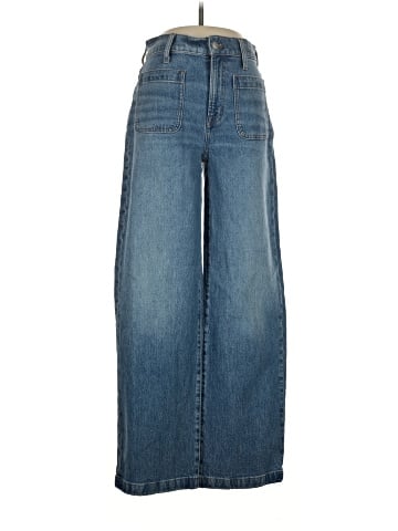 Madewell The Emmett Wide-Leg Jean in Lakecourt Wash: Patch Pocket Edition (view 1)