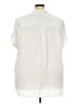 Lane Bryant 100% Polyester Ivory Short Sleeve Blouse Size 22 - 24 Plus - photo 2