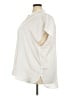 Lane Bryant 100% Polyester Ivory Short Sleeve Blouse Size 22 - 24 Plus - photo 5