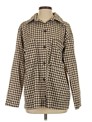Topshop Long Sleeve Button-Down Shirt (view 1)