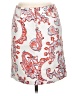 J. McLaughlin Paisley White Casual Skirt Size 4 - photo 1