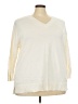 Lands' End 100% Cotton Ivory Pullover Sweater Size 3X - photo 1