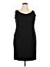 Albert Nipon Solid Black Cocktail Dress Size 18 - photo 1