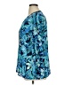 Lilly Pulitzer 100% Polyester Blue 3/4 Sleeve Blouse Size XL - photo 5