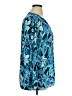 Lilly Pulitzer 100% Polyester Blue 3/4 Sleeve Blouse Size XL - photo 4
