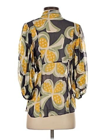 Diane von Furstenberg 3/4 Sleeve Silk Top (view 2)