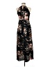 Shein 100% Polyester Floral Black Casual Dress Size 6 - photo 2