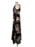 Shein 100% Polyester Floral Black Casual Dress Size 6 - photo 5