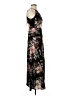 Shein 100% Polyester Floral Black Casual Dress Size 6 - photo 4