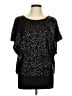 Coast Black Short Sleeve Blouse Size 10 - photo 1