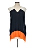 Bailey 44 Color Block Orange Short Sleeve Blouse Size L - photo 1