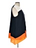 Bailey 44 Color Block Orange Short Sleeve Blouse Size L - photo 4