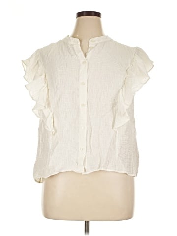 H&M Sleeveless Button-Down Shirt (view 1)