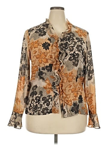 Apostrophe 3/4 Sleeve Blouse (view 1)