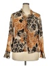 Apostrophe 100% Polyester Tan 3/4 Sleeve Blouse Size 18 - photo 1