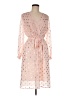Simplee 100% Polyester Polka Dots Pink Cocktail Dress Size M - photo 1