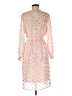 Simplee 100% Polyester Polka Dots Pink Cocktail Dress Size M - photo 2