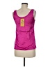 Simona 100% Silk Pink Sleeveless Top Size 8 - photo 2
