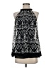 ECI Graphic Black Sleeveless Blouse Size 4 - photo 1