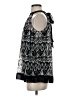 ECI Graphic Black Sleeveless Blouse Size 4 - photo 5