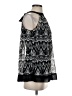 ECI Graphic Black Sleeveless Blouse Size 4 - photo 4