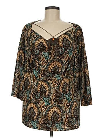 Fashion Bug 3/4 Sleeve Blouse (view 1)