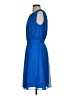 Calvin Klein 100% Polyester Solid Blue Cocktail Dress Size P (petite) - photo 5