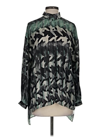 Topshop Long Sleeve Blouse (view 1)