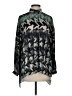 Topshop Green Long Sleeve Blouse Size 2 - photo 1