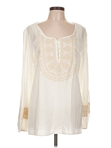 MiracleBody Long Sleeve Blouse (view 1)