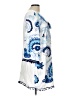 Boston Proper 100% Rayon Paisley Blue Casual Dress Size L - photo 4