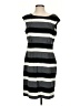 Calvin Klein Stripes Gray Casual Dress Size S (estimated) - photo 1