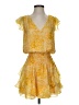Ramy Brook Animal Print Yellow Cocktail Dress Size S - photo 1